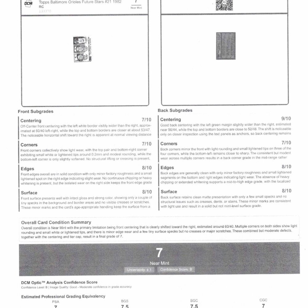 Cal Ripken ROOKIE CARD!!!!!!!!!!!!!!! - Picture 3 of 3